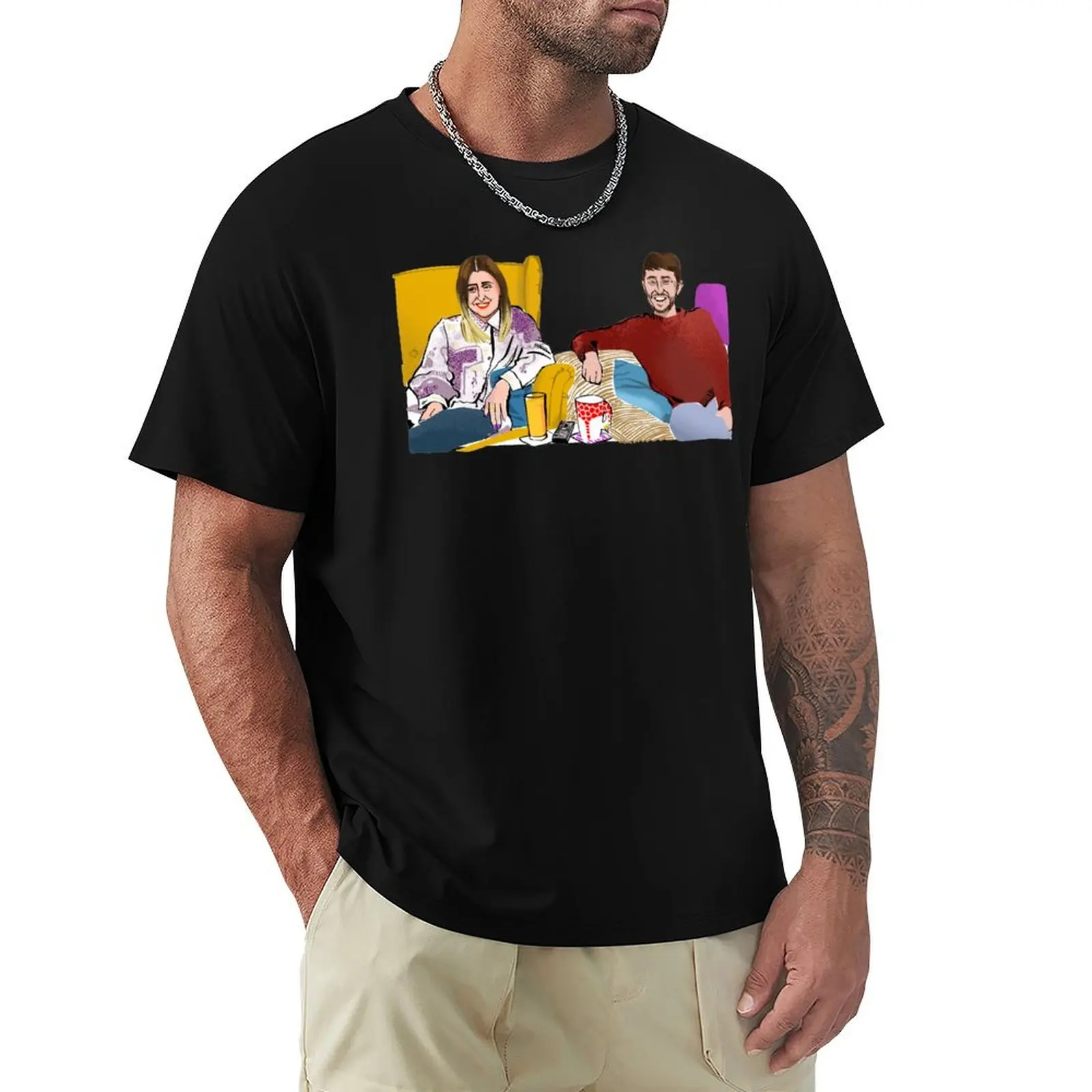 Pete Sophie Gogglebox T-Shirt Simple Casual Short Sleeve Cotton T-Shirt