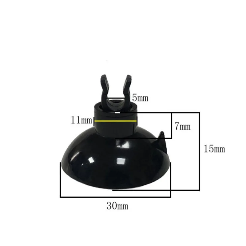 Black  Aquarium Suction Cup Air Tube Holder Sucker for Fish Tank Pump Oxygen Air Tube Fixing Clip  Aquarium Accessories 5pcs