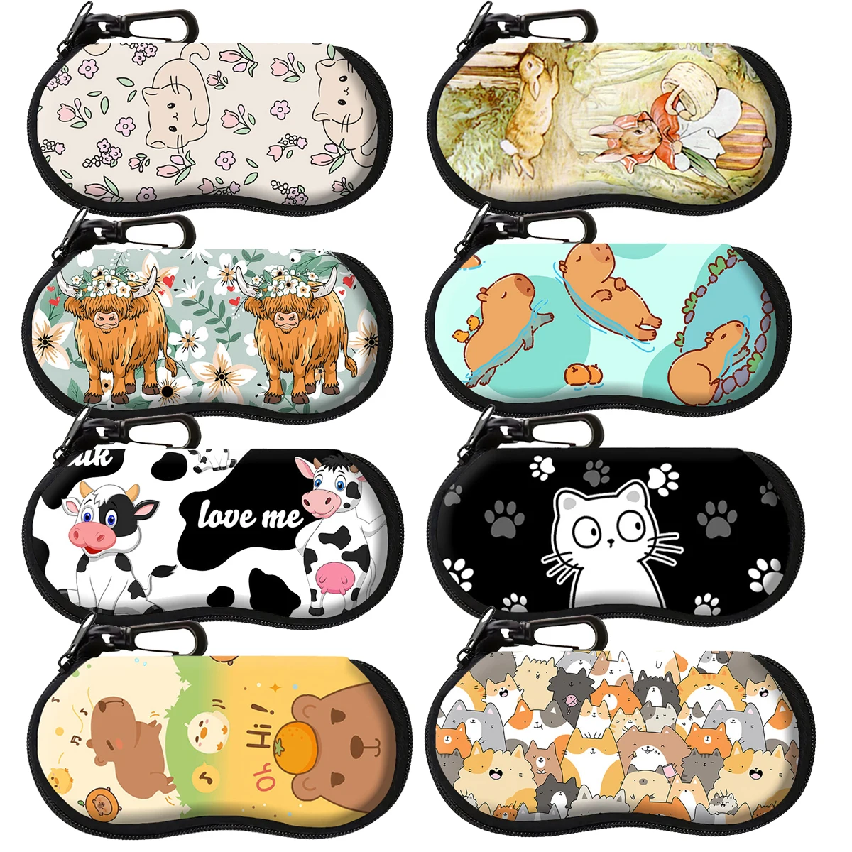 

Cute Animals Glasses Case Cartoon Glasses Protective Shell Clothing Accessories Men Women Fashion Glasses Bag Gifts for Friends