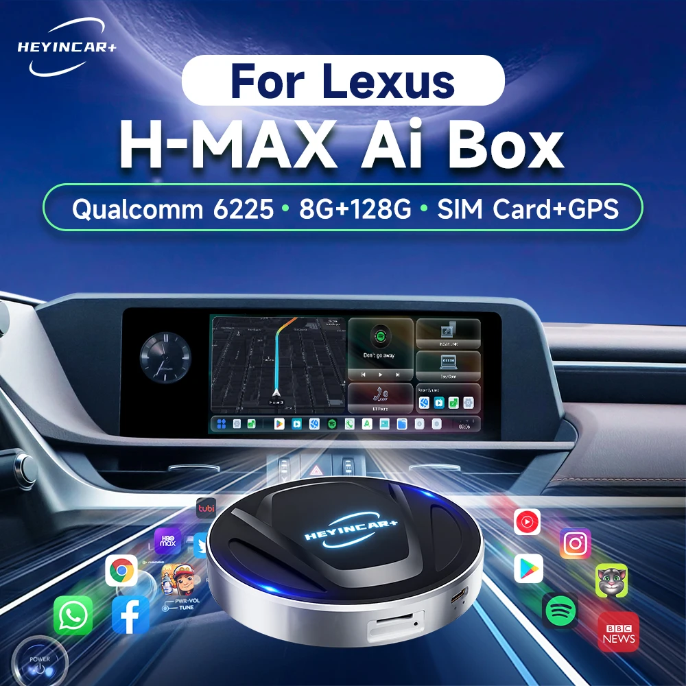 2024 HEYINCAR Android 13 8GB+128GB for Netflix For Lexus ES RX NX UX GX LX IS LS For YouTube 4G LTE GPS Wireless Android Auto