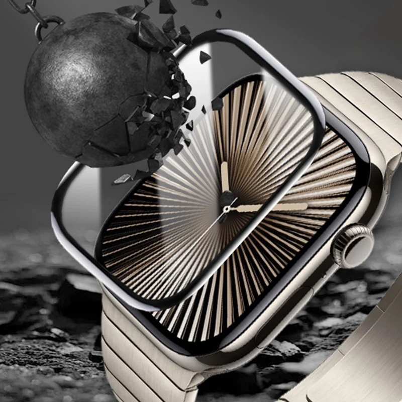 Защитная пленка для экрана Apple Watch Series 10-9-8-7-6 5 Se ultra-2 49 мм 41 мм 45-42-46 мм 44 мм (не закаленное стекло) Аксессуары для пленки