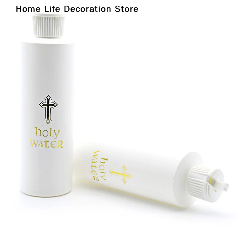 【TG】1 pc 250ml Catholic Holy Water Bottle Golden Christian Virgin Sculpture Bottle Portable Holy Water Bottle