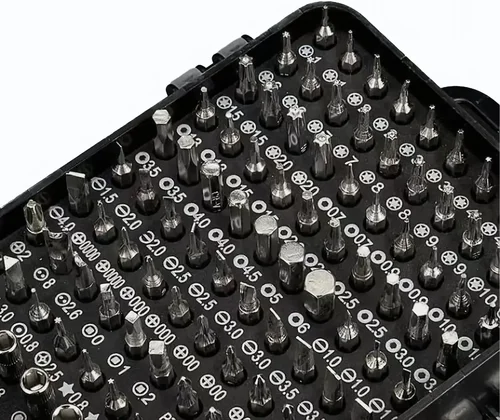 Imagen 2 del producto Juego de destornilladores 115 en 1, herramientas de desmontaje versátiles, multifuncionales, magnéticas, fuertes, de alta dureza