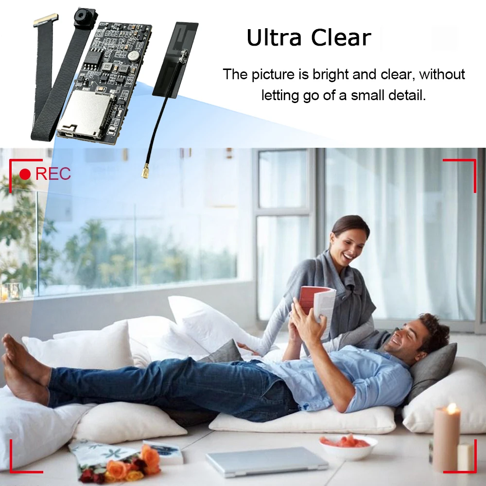 HD1080P WiFi Mini Camera Circuit Kit Video Recorder,Including Driver Board: 250V16A European USB/USB Type-C Socket Circuit