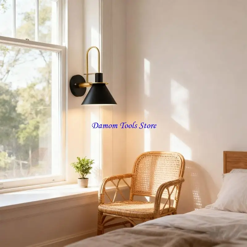 

57BE модное железное настенное бра для спальни, гостиной, простой дизайн, даже освещение, железная конструкция, украшение для