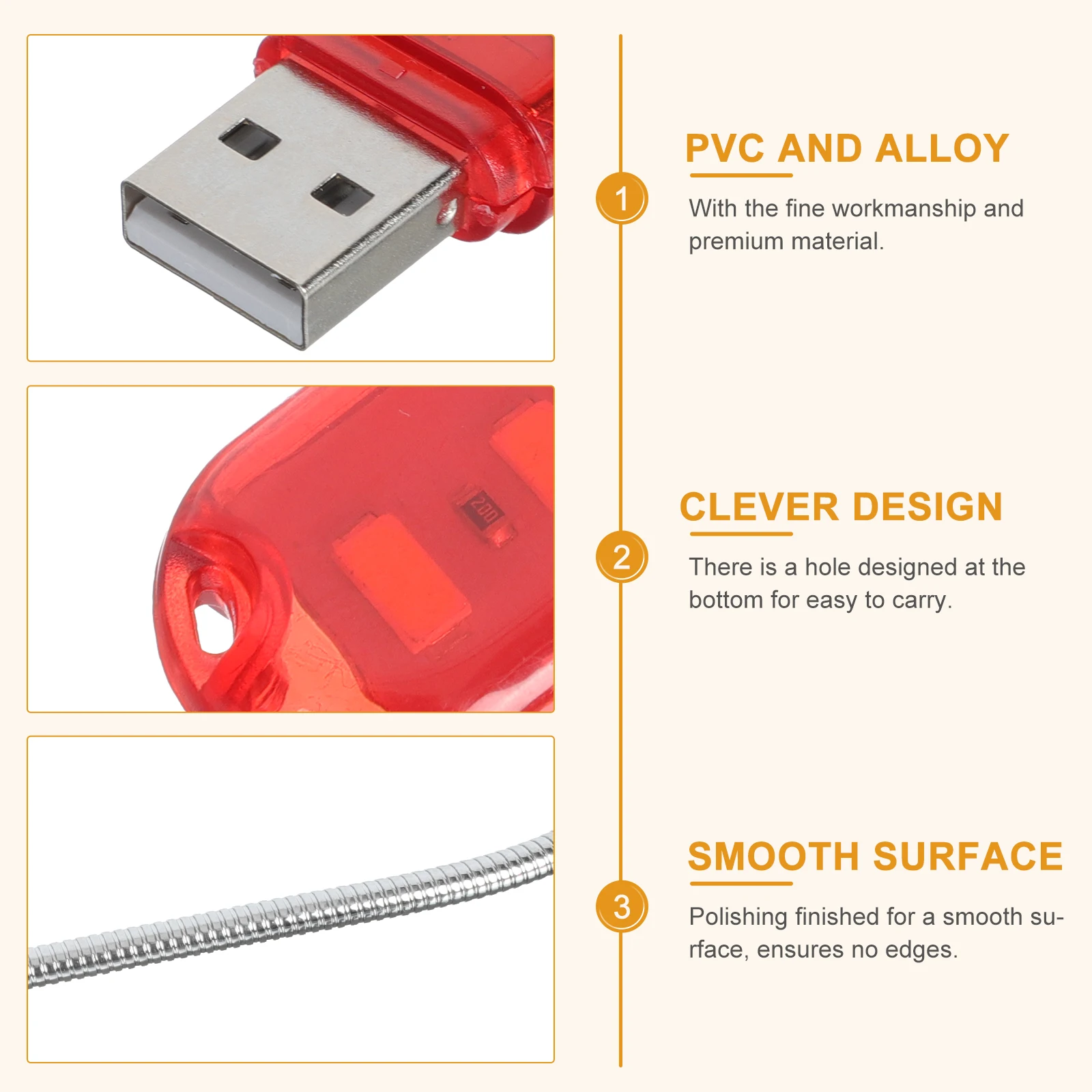 

Keyboard Lamp Desktop USB Night Light Flash Drive Computer Lights Laptop Portable