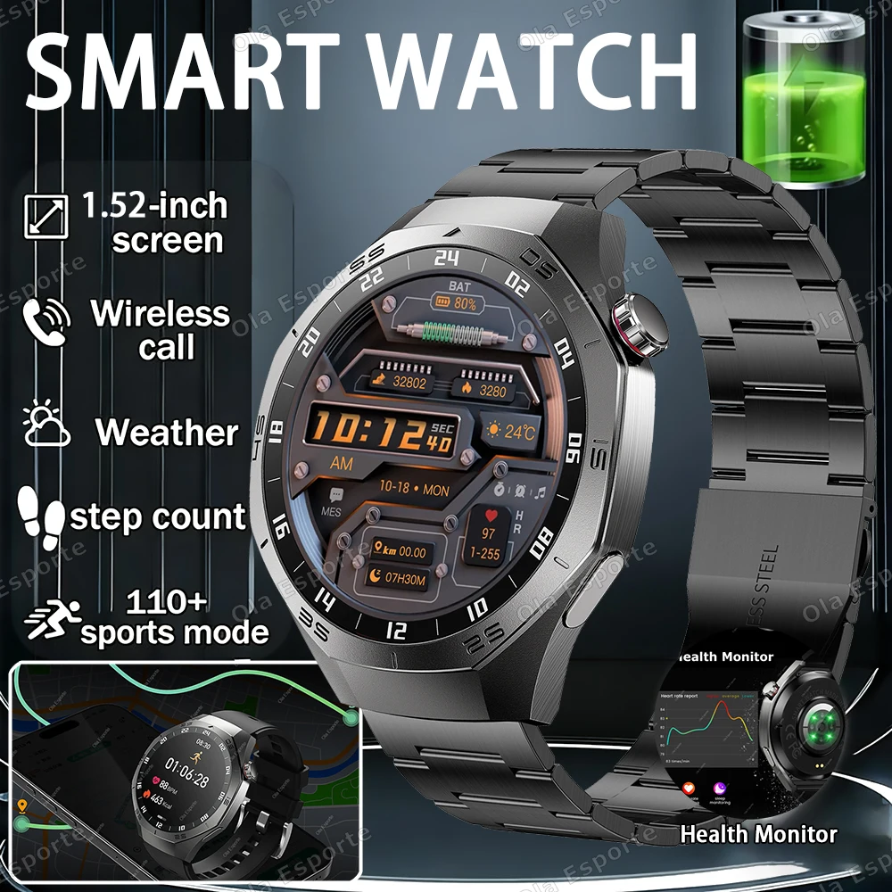 

2026 New Watch 5 GPS Track Men's Smartwatch 360*360 AMOLED HD Bluetooth Call Waterproof Sports Smart Watch For Android iOS HT30