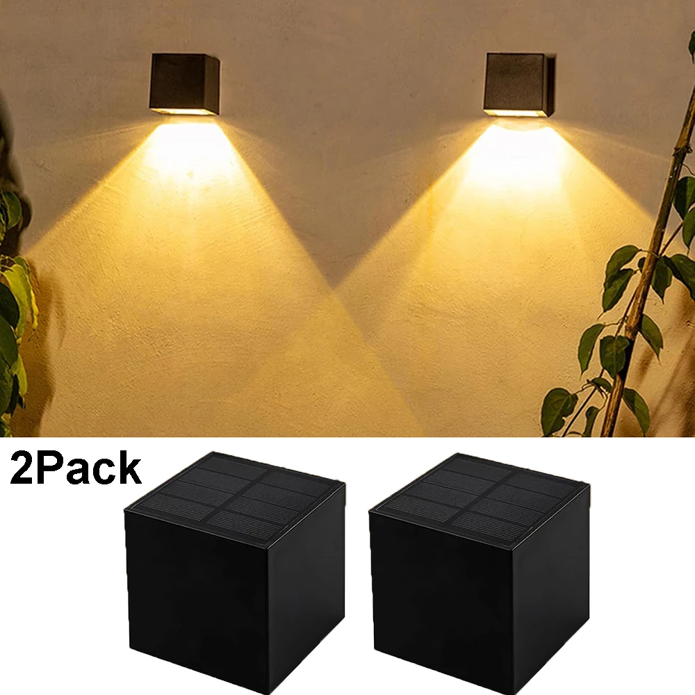 Zonne-Energie Verlichting Voor Buiten Zonne-Energie Wandverlichting Tuin Led Zonne-Energie Draadloze Waterdichte Hek Verlichting Voor Veranda Pad Garage - afbeelding 1