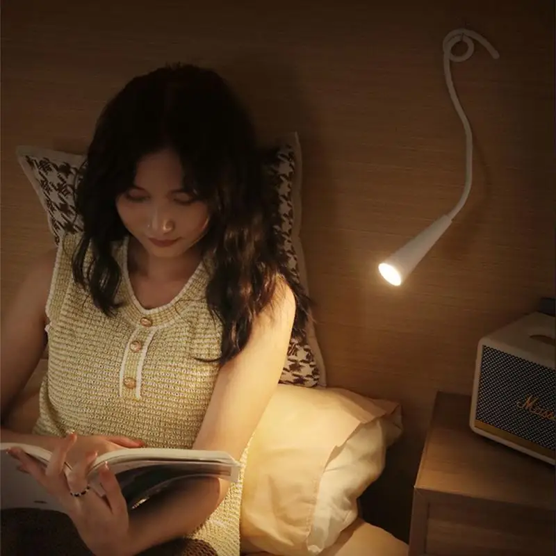 데스크탑 독서 램프 하이 퀄리티 소재 주름관 밝기 조절 가능, 무작위 걸이식, 분해 사용 가능