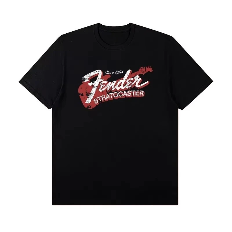 2026 Summer New Design Feld, Jimmy Hendrix Feld Electric Guitar Print Pattern T-Shirt for Men - Short Sleeve T-Shirt