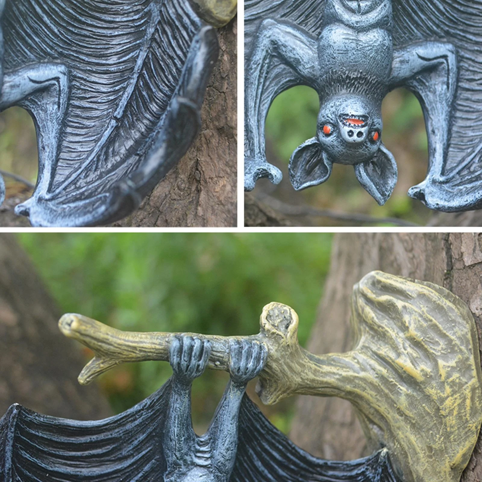 2026 Devil Monster Bat Pendant Statue Halloween Theme Hanging Ornament Outdoor Courtyard Garden Home Spooky Decoration
