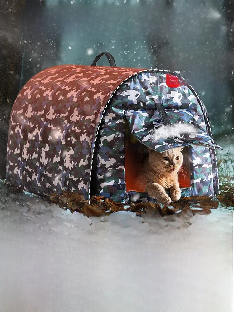 

Уличный всесезонный домик для собак: зимний, водонепроницаемый, утепленный флисом, универсальный, со съемной конструкцией