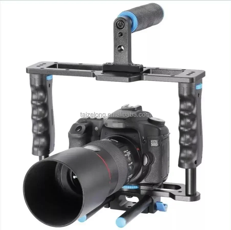 2026  Stabilization DSLR Rig Movie Photo Accessories Kit Studio Lighting Camera Stabilizer Support Cage Matte Box Focus D221