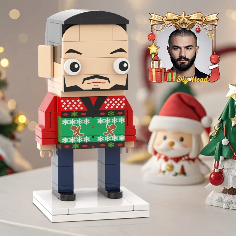 

Building Blocks Custom Person Photo Small Particle Character Granules My Custom Brickfigures Ornament Perfect Christmas gift