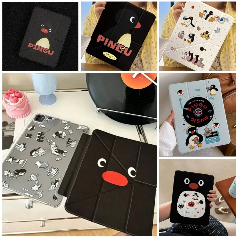 Penguin Shockproof 3+Y Fold Tablet Cover for IPad Pro 12 9 Case Mini6 8.3 10.9 10th 9.7 5/6th 10.2 7/8/9th Air3 10.5 A16 2025 11