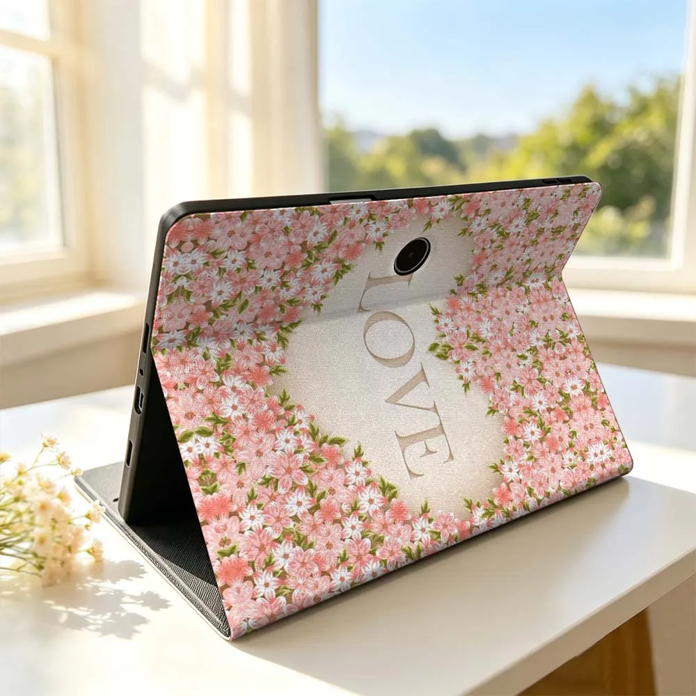 Beautiful Heart Flower For OPPO VIVO IQOO OnePlus Realme Pad 3 Pro 13 12.1 11.61 11.4 10.36 11 inch Tablet Case Soft