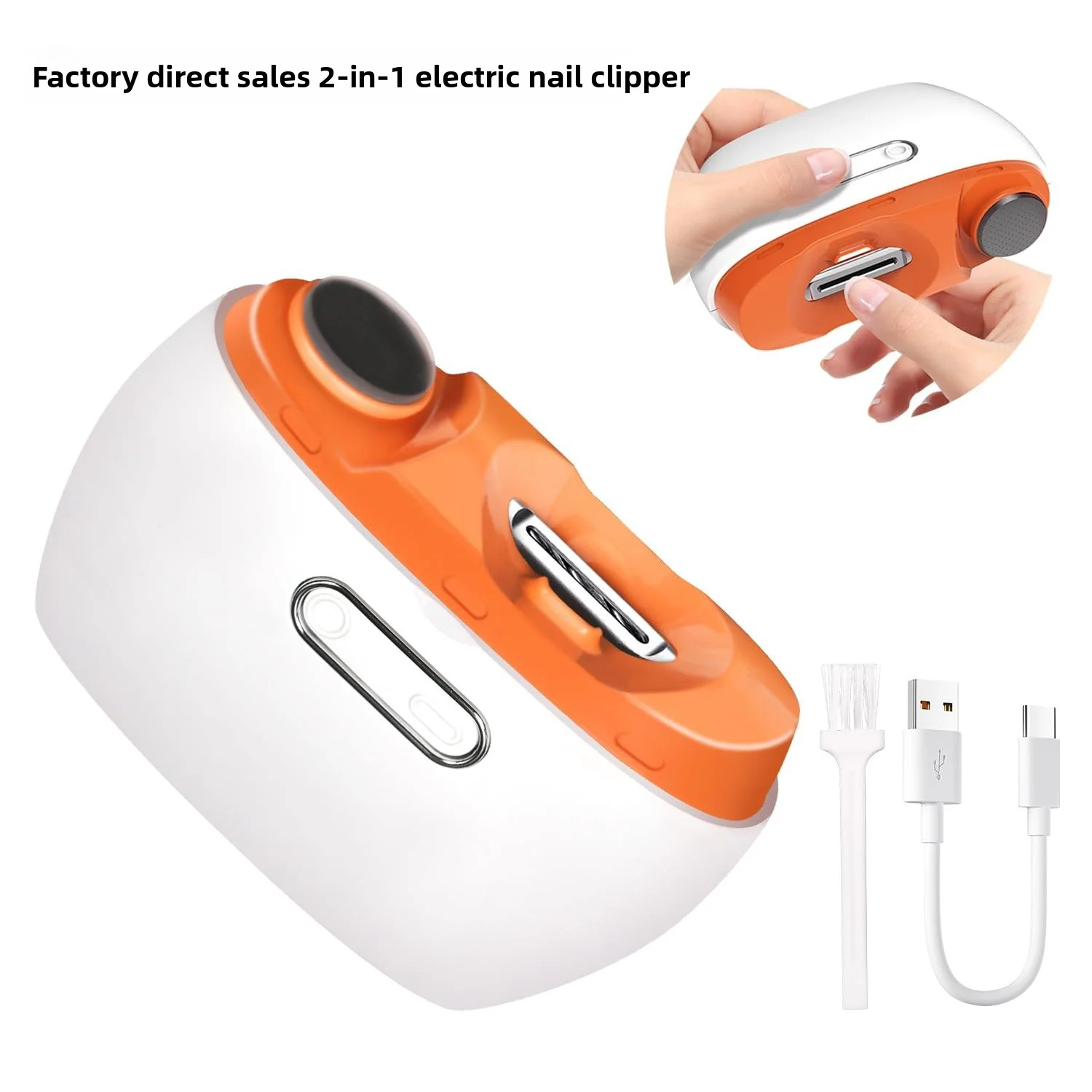 

New fully automatic multi-functional electric nail file and trimmer suitable for the elderly and children.