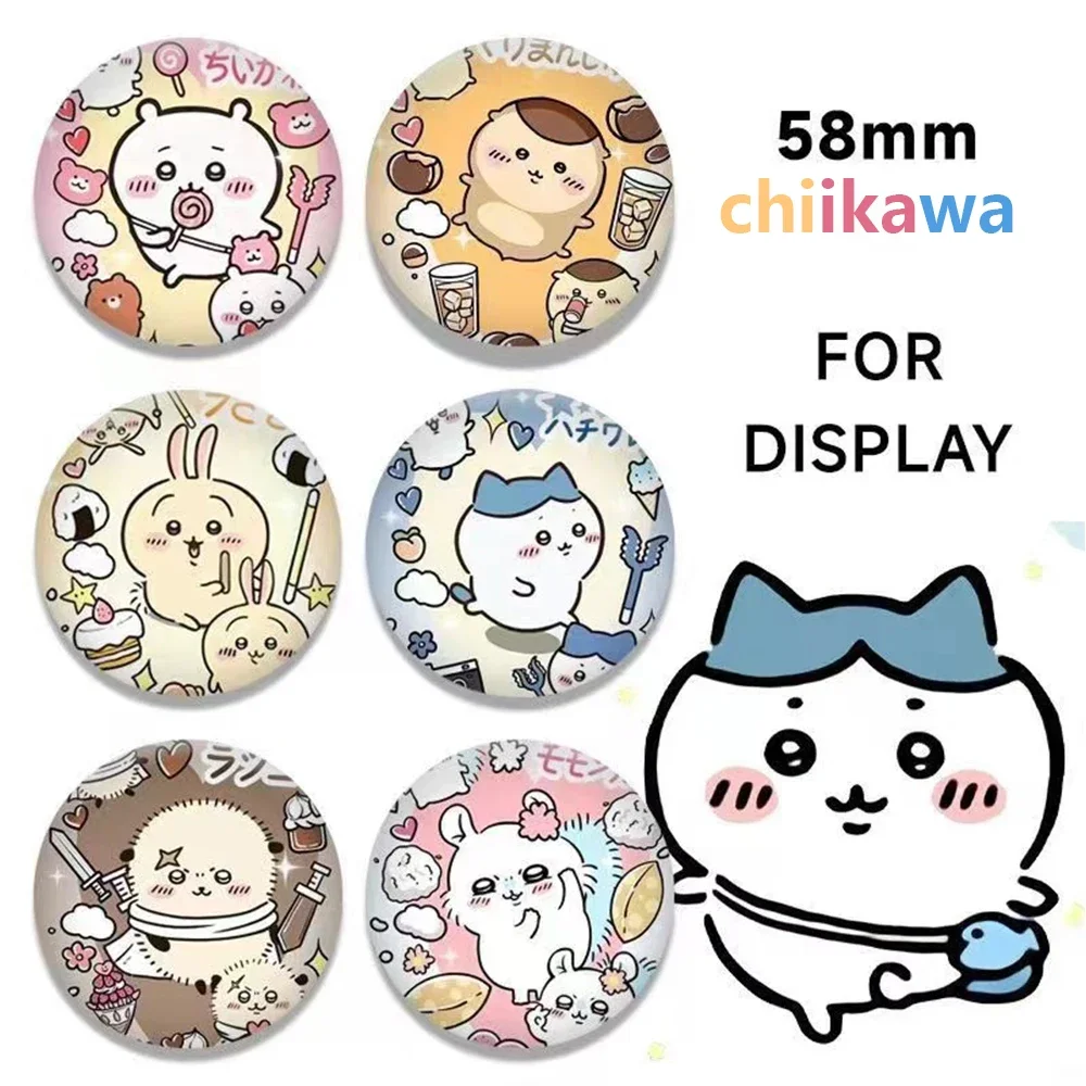 

Chiikawa Brooch Gift Emblem Xiaoba Usagi Jiyi Flying Squirrel Brooches Decoration Clothes Bag Cute Bar Brooch Two-dimensional