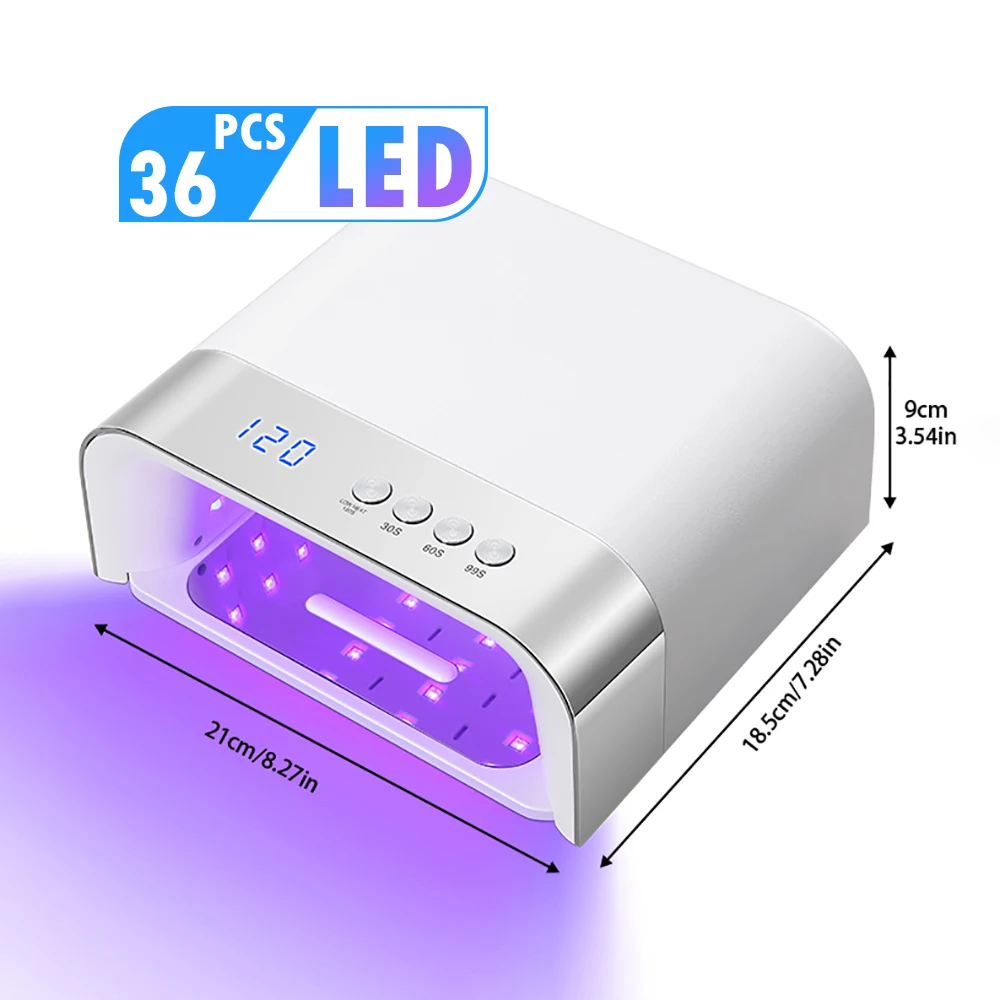 

DianaBeauty УФ-лампа для ногтей Портативная сушилка для ногтей с 4-мя настройками таймера Профессиональная маникюрная лампа с умным датчиком Инструменты для ногтей