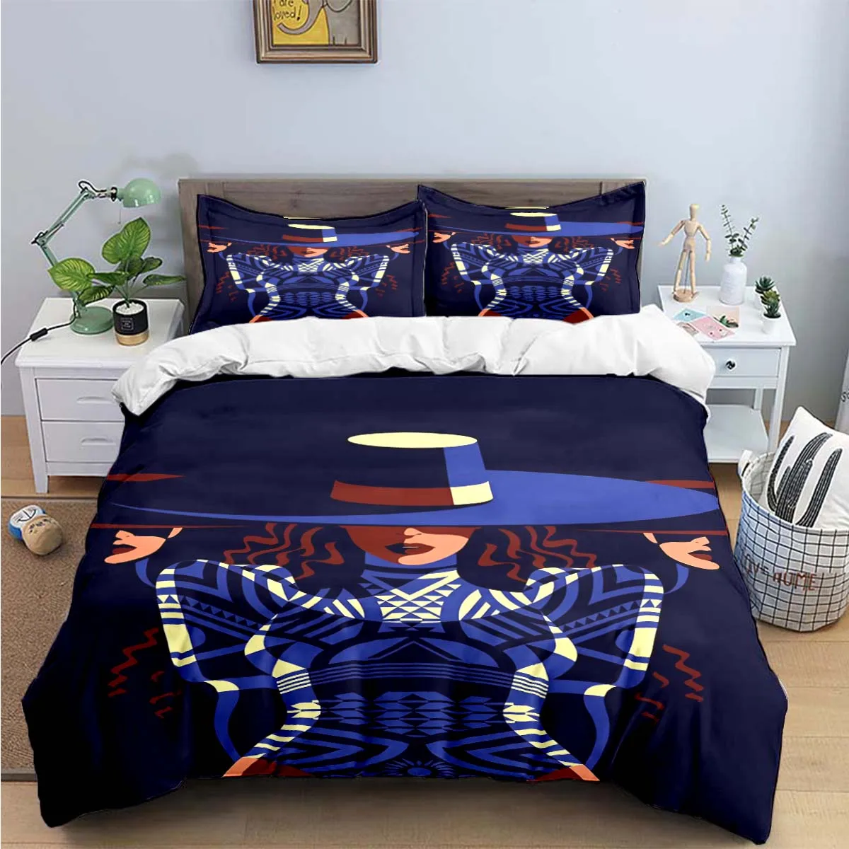 Pop Female Singer B-Beyoncé  Printing Bedding Set Duvet Cover Comforter Bed  Youth Kids Girl Boys Luxury Birthday Gift