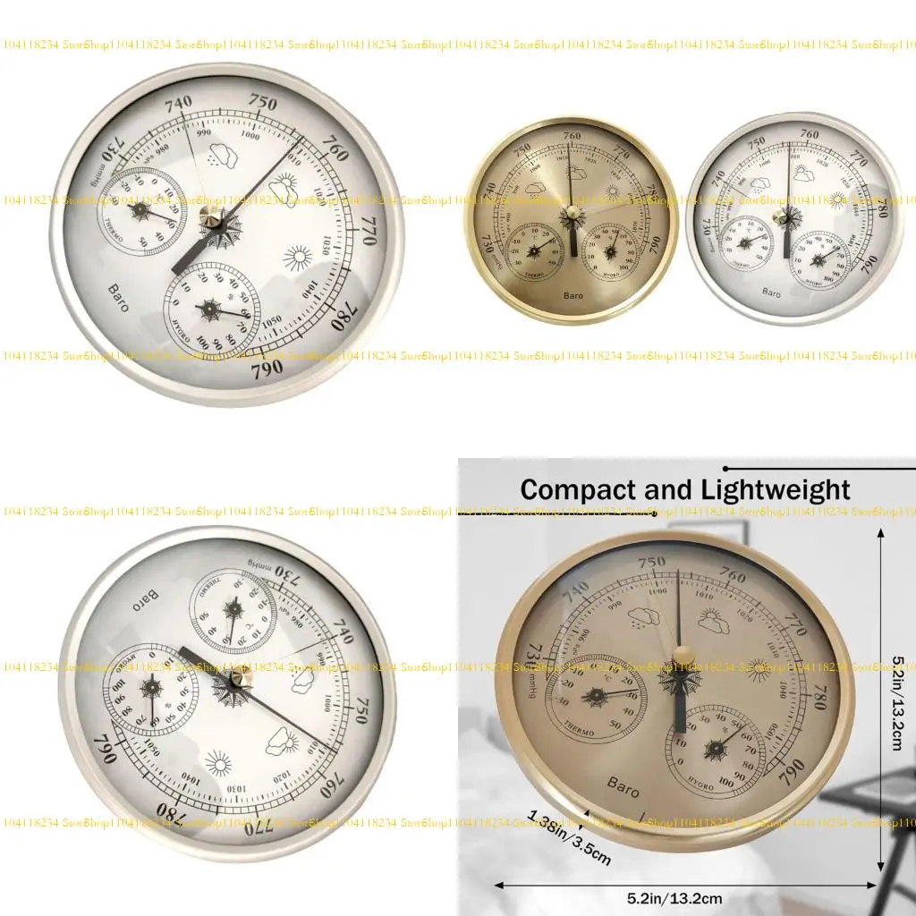 P9FB Barometer مقاييس الحرارة في الغلاف الجوي مقياس الرطوبة الرطوبة