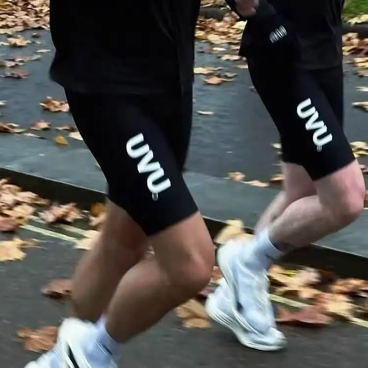 UVU Running Half Tights Elastic Quick Dry Compression Shorts Basketball Cycling Fitness Sports Pants