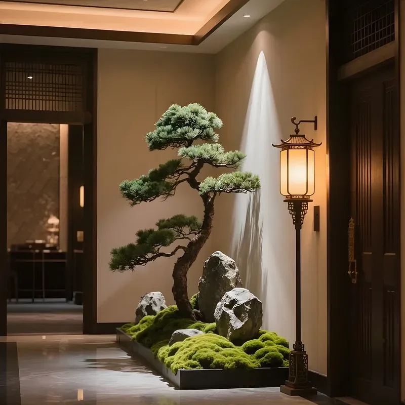 Artificial Pine Tree Large Floor Standing Fake Evergreen Plant Indoor Home Office Decor Realistic Faux Greenery Landscape