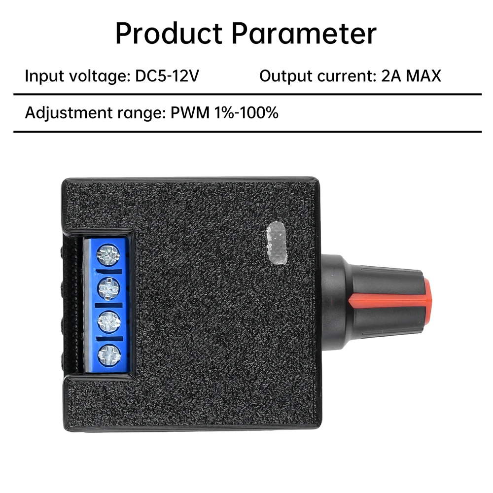 DC 5-12V 2A PWM-Motorgeschwindigkeitsregler 5V 6V 12V Computer Hochleistungs-Lüftermotor Modifikation DIY Wasserkühlung Kühler – Detail 10