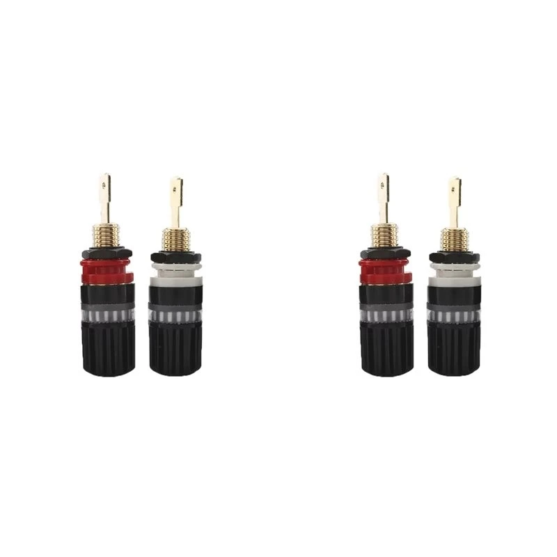 My Home 2X High-End Speaker Terminals Audiophile Amplifier Speaker Terminal Connector Banana Jack Sound Audio Connector Adapter