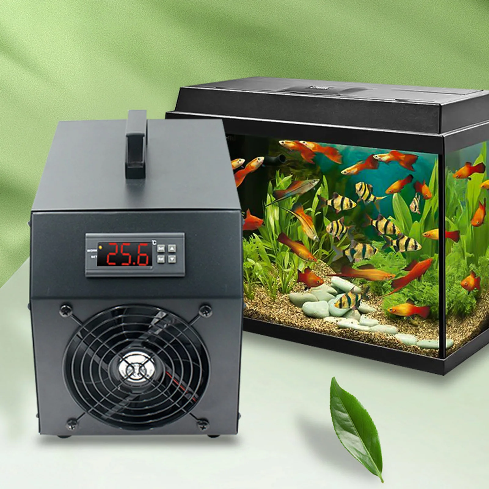 Hydroponics Chiller Aquarium Chiller 200W 60L Quiet Fish Cooler for Hydroponics Water Weeds Jellyfish Coral Crystal Shrimp