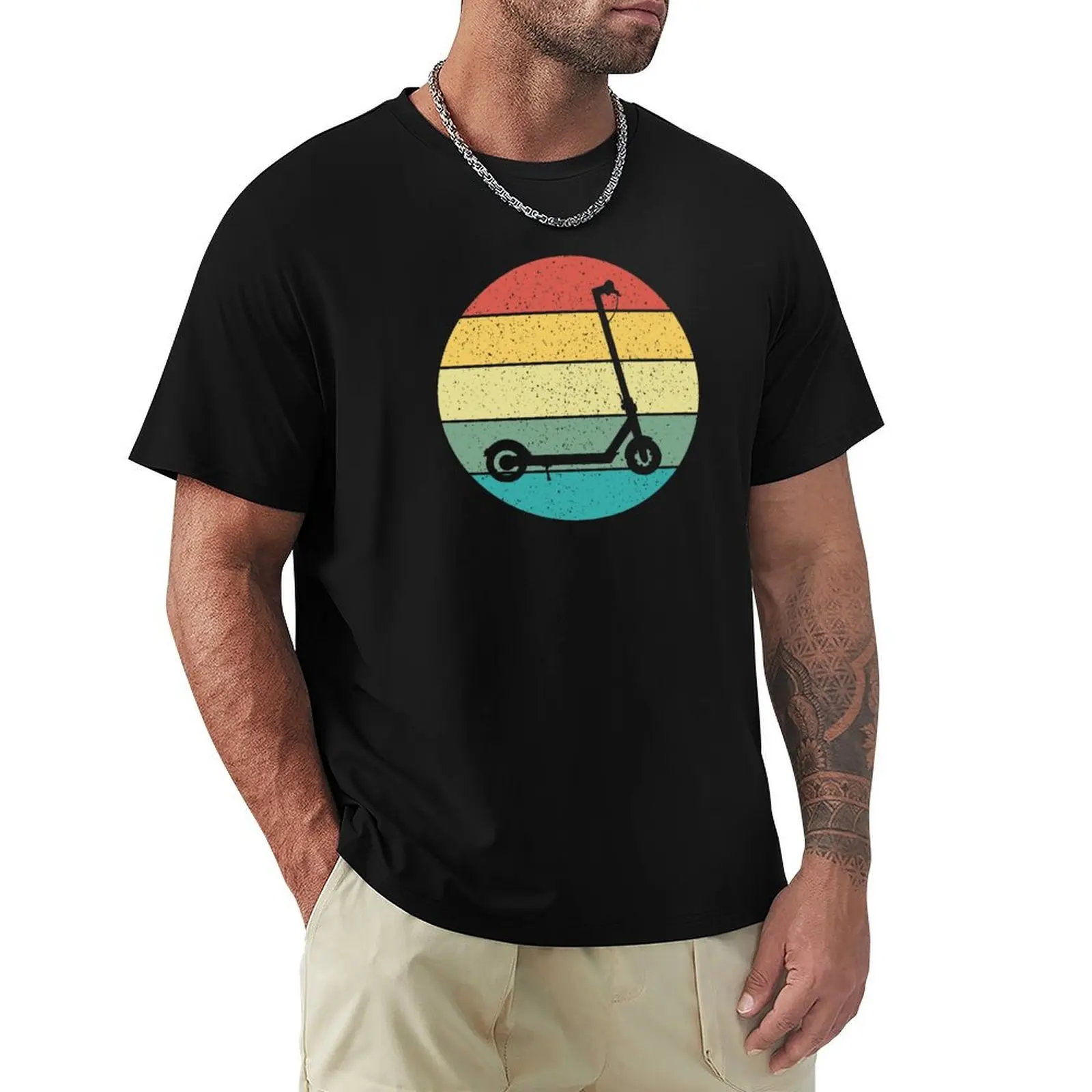 E-Scooter Electric Scooter Retro Vintage T-Shirt Daily Wear Print T-Shirt