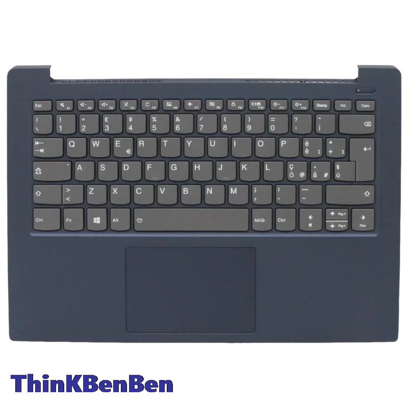 

IT Italian Blue Keyboard Upper Case Palmrest Shell Cover For Lenovo Ideapad S340 14 14IWL 14API 14IIL 14IML 5CB0S18599