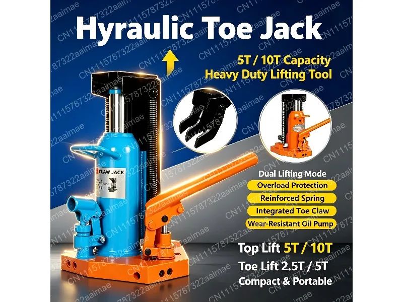 Heavy Duty Hand Crank Vertical Jack 5 Ton 10 Ton 20 Ton Hydraulic Hoist Lift Tool for Car Truck Garage
