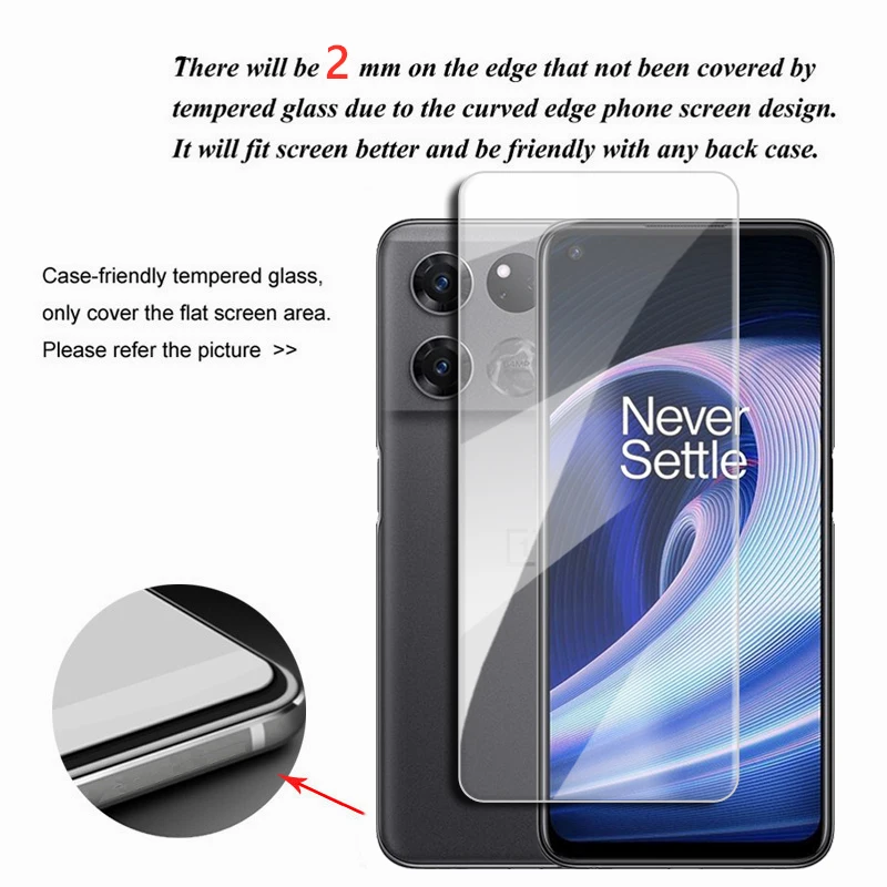 For OnePlus Ace Racing Glass OnePlus Ace Racing Tempered Glass 6.59 inch Full Glue Screen Protector Ace Racing Edition Lens Film