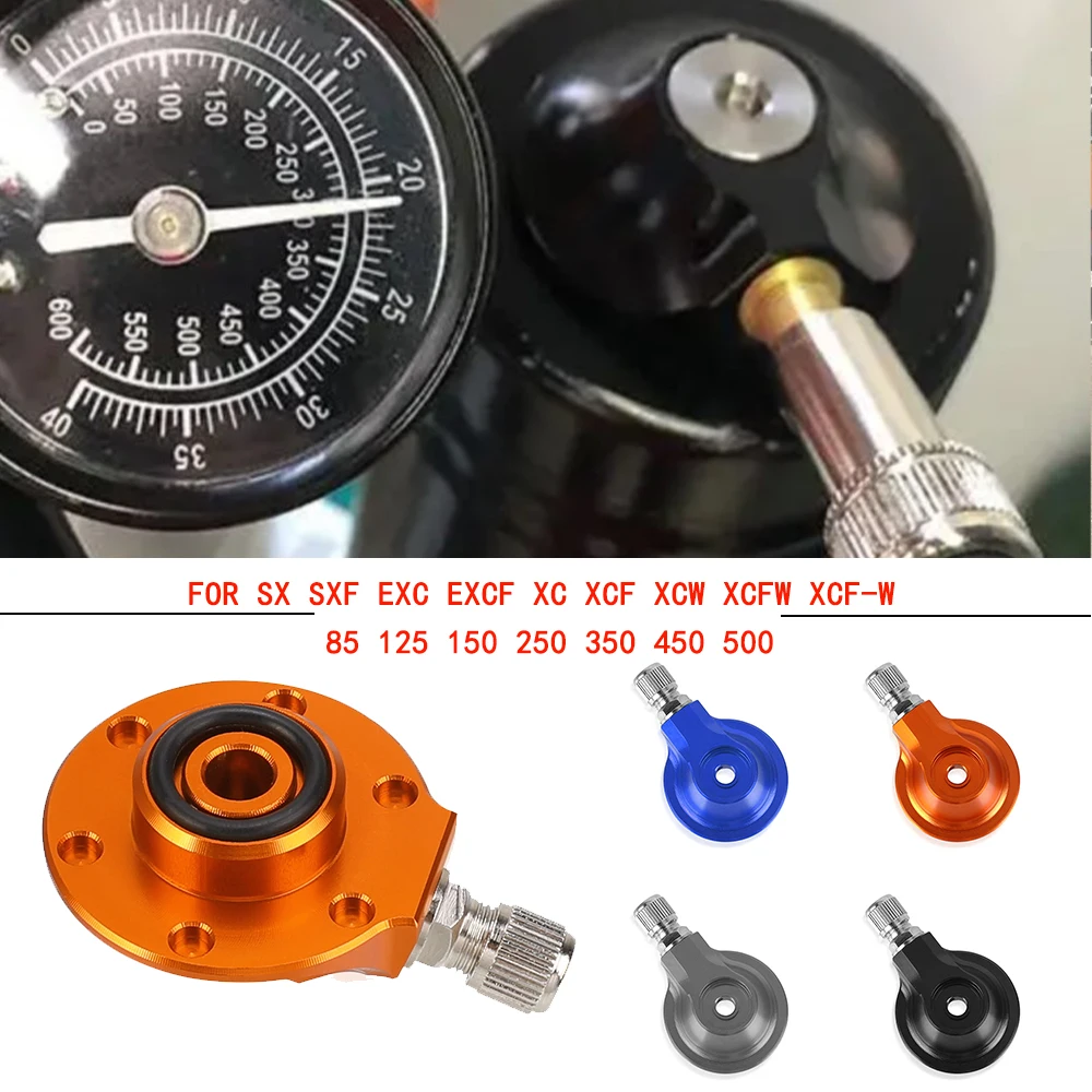 

58MM/64MM For SX SXF EXC EXCF XC XCF XCW XCFW XCF-W 85 125 150 250 350 450 500 Nitrogen Gas Filling Rear Suspension Gas Valve