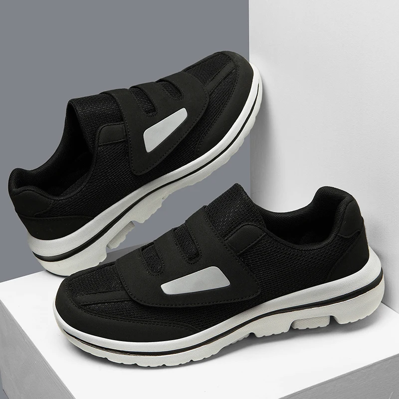 2025 Spring Elderly Walking Shoes with Widening Big Sizes 35-46 Warm Flat Shoes for Middle Aged Elderly Care Comfort Casual Shoe