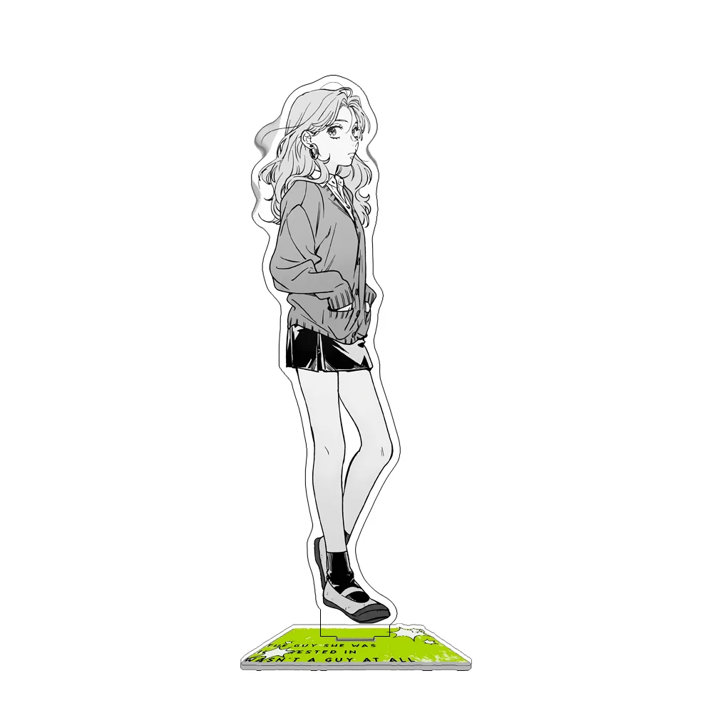 The Guy She Was Interested in Wasn't a Guy at All Aya Osawa Mitsuki Koga 2026 New 15CM Acrylic Stand Keychain Desk Decor Gift