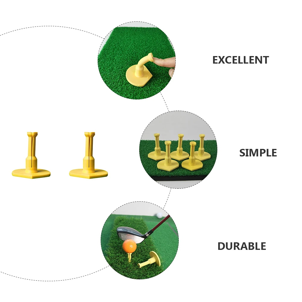 

Golf Nail Pads Golfing Supplies Indoor Practice Exercise Rack Tee Ball Holder Rubber Tees for Hitting off Mats Balls Novelties
