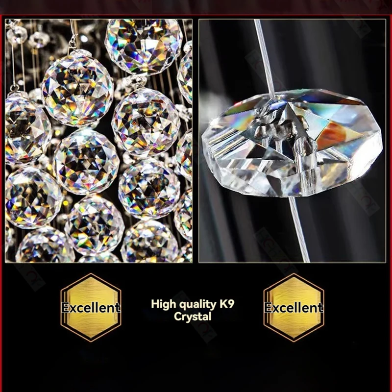 

Crystal Square Ceiling Lights Chrome Crystal Led Pendant Lights Lighting For Dining Living Room Luxurious Ceiling Chandeliers