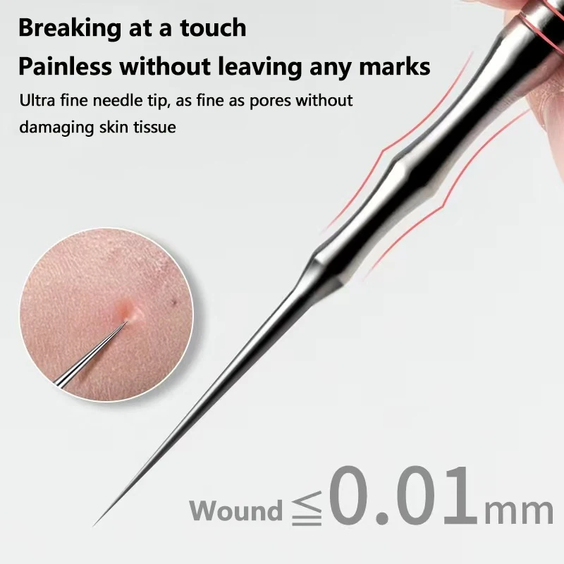 フェイシャルミリアトラベルスキンケアツール、毛穴クリーナー針、にきび除去ツール、にきび傷除去針