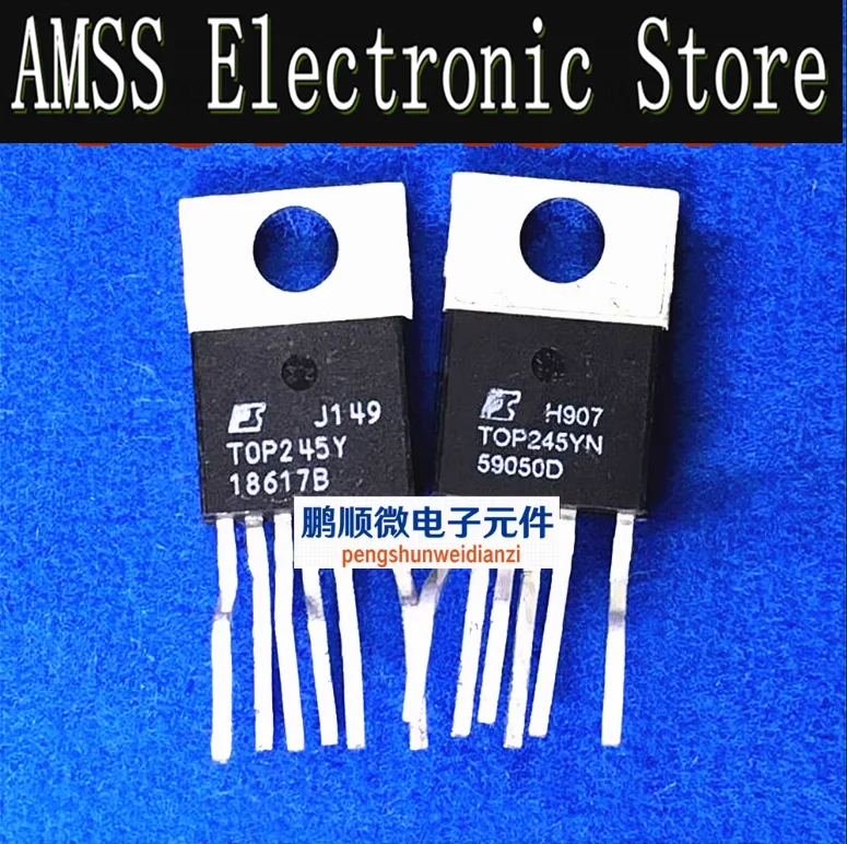 10pcs TOP245Y TOP246Y TOP247Y TOP248Y TOP249Y YN TO-220 Transistor Original Desmontado de Placa de Circuito