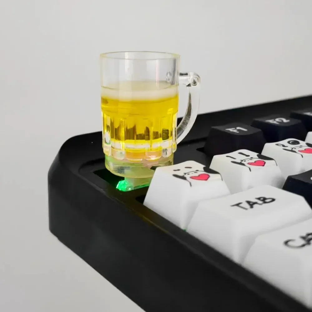 Beer Root Beer Mug Theme Keycap Custom Personalities Keyboard Cap for Mechanical Keyboard Accessories 1U Cherry MX Gift akko