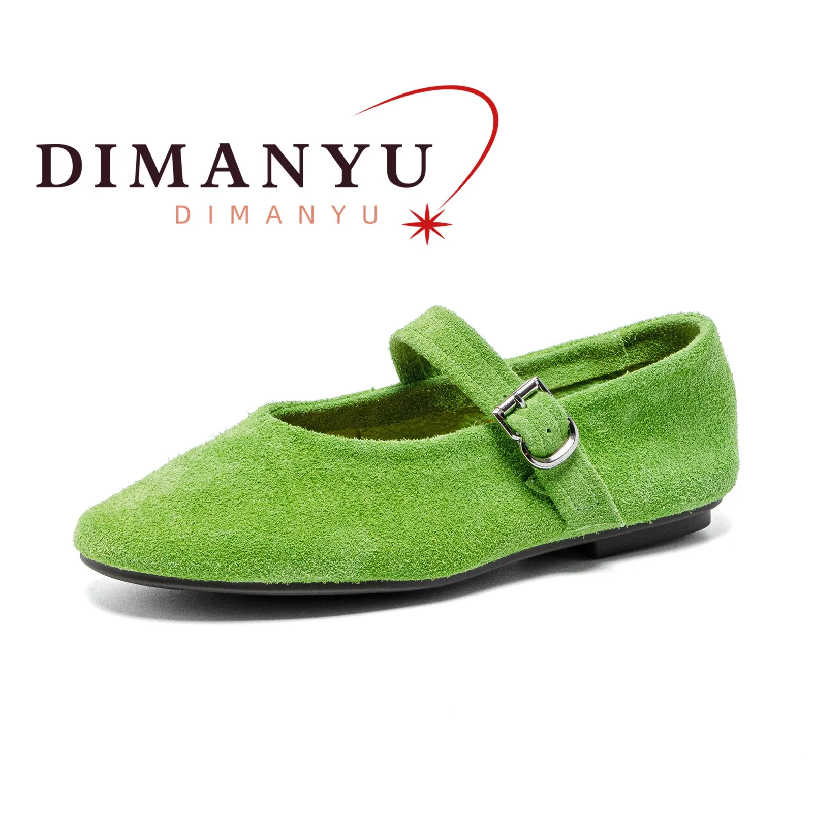 DIMANYU Mary Jane Shoes For Women 2026 Autumn New Flat Shallow Women's Shoes Comfortable Casual Princess Shoes