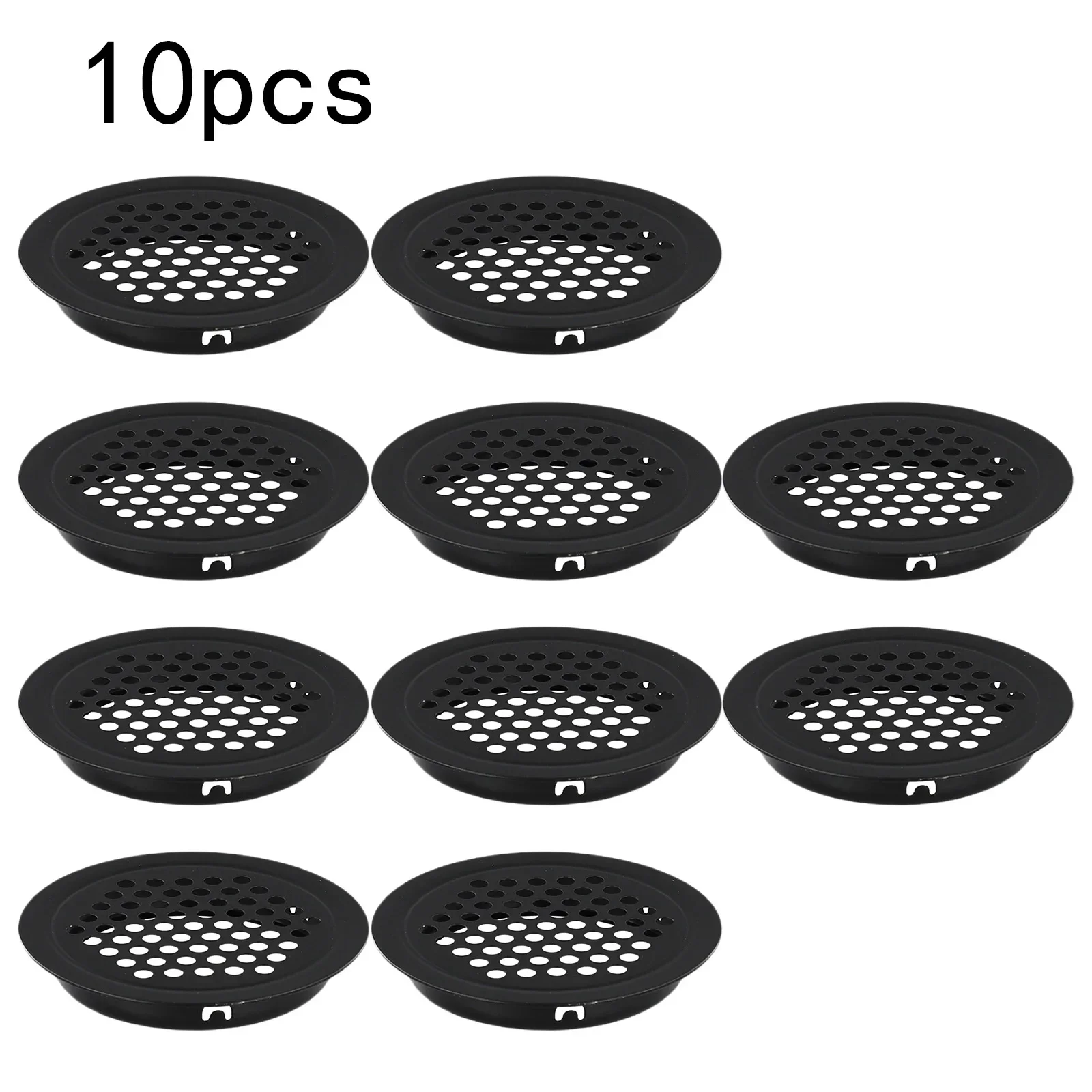 

10X Metal Adjustable Air Ventilation Cover Round Ducting Ceiling Wall Hole Air Vent Grille Louver Kitchen Bath Air Outlet Cover