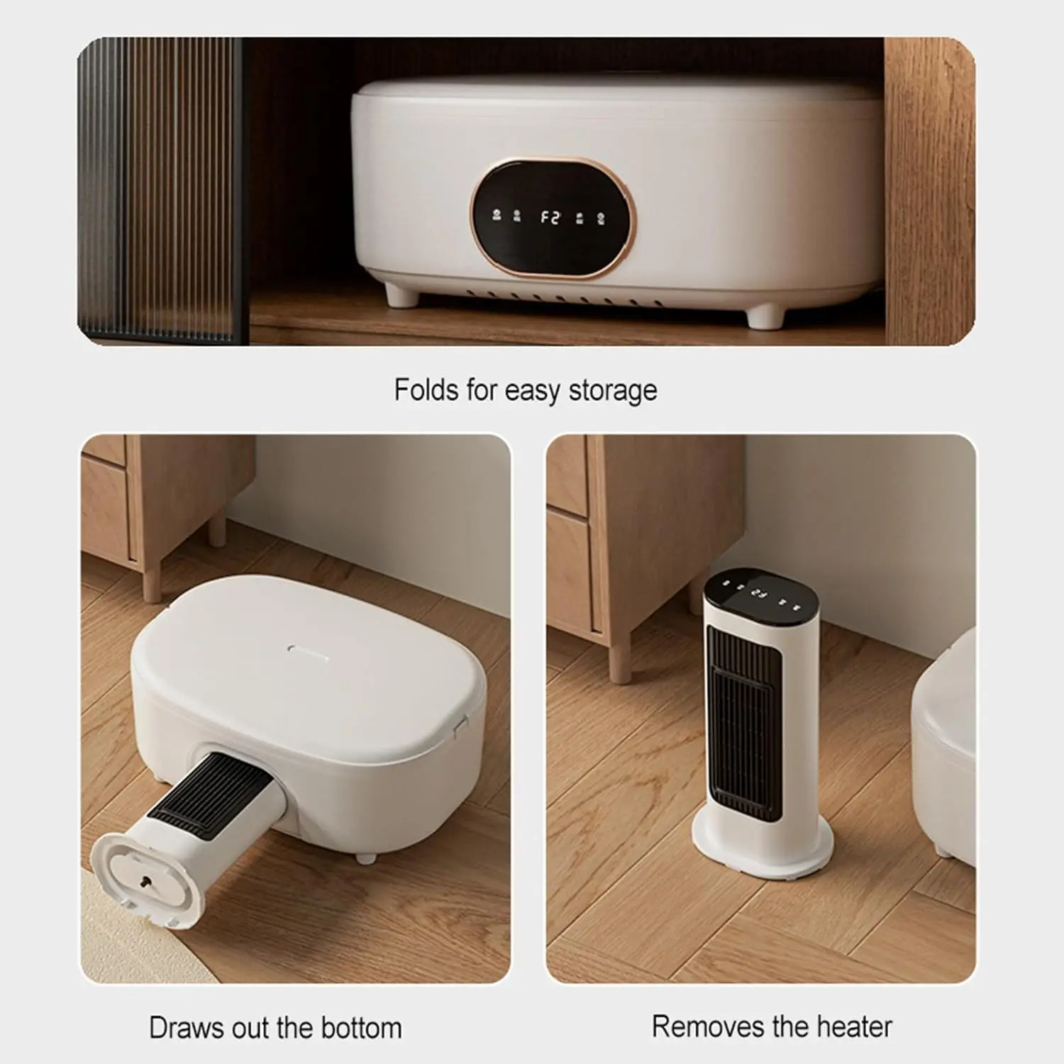 Portable Clothes Dryer, 1000W Foldable Automatic Drying Machine with Remote Control, Compact Laundry Dryer for Home, Apartment &