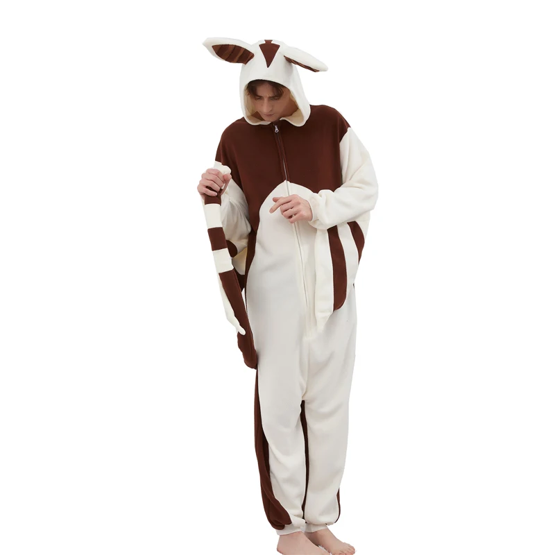 Neue Appa Cosplay Super Große Anime Kuh Film Cartoon Pyjamas Männliche Tier Erwachsene Weihnachten Die Last Airbender Onesies Kigurumi – Detail 2