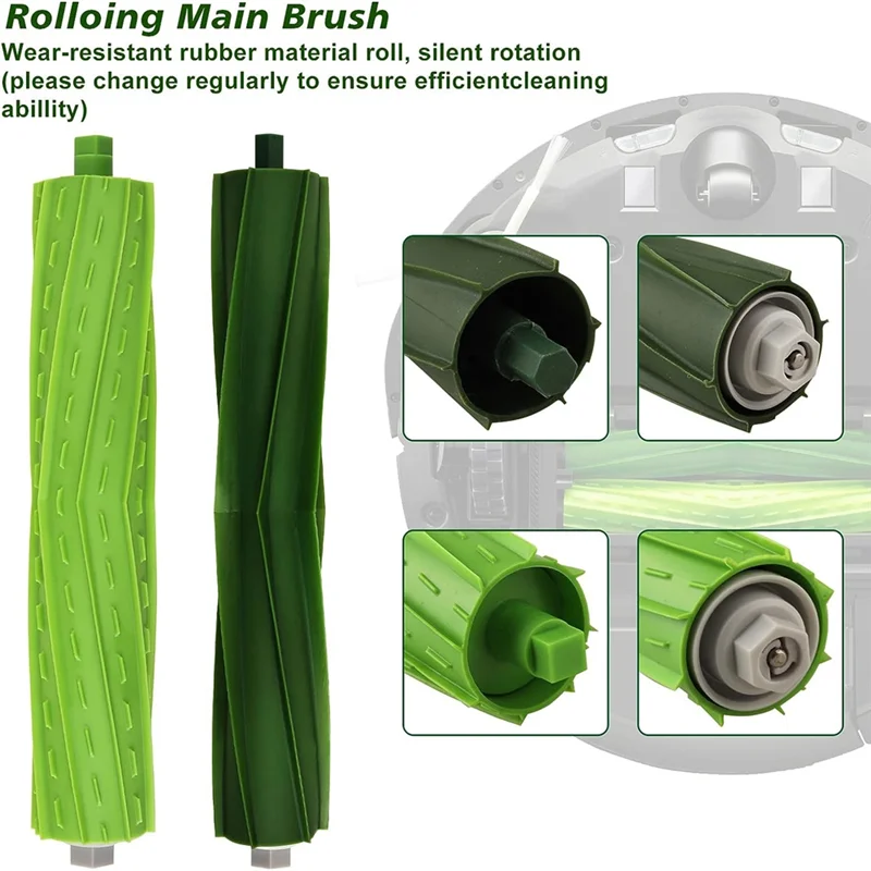

AEE6-Replacement Parts Green Plastic For Irobot Roomba J7 I7 I7+ I3 I3+ I4 I4+ I6 I6+ I8 I8+ E5 E6 E7 Vacuum Cleaner
