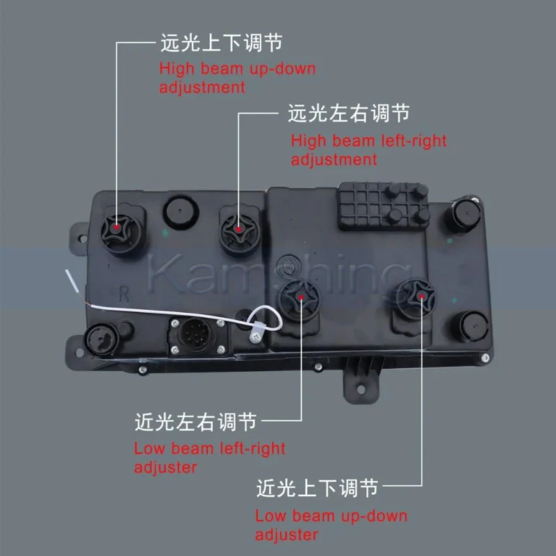 Kamshing Front Bumper Headlight For Russian Kamaz 3 Truck Modifying LED Head Light Headlamp Head Lamp