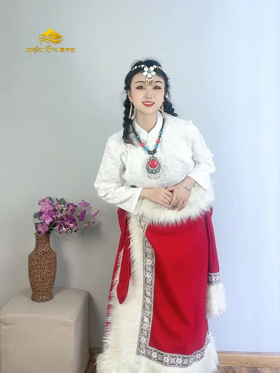 New Tibetan Robe Photography Clothing Women's Ethnic Dance Lhasa Travel