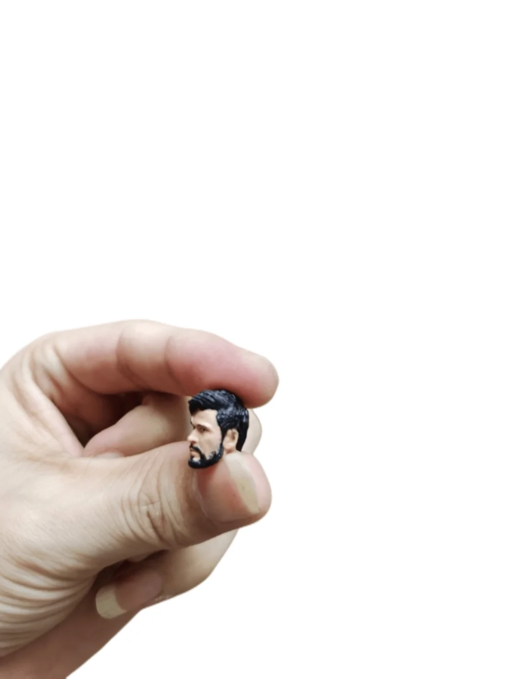 1/18 مقياس نحت الرأس النجم الأوروبي كريس هيمسوورث ذكر الجندي نموذج بولي كلوريد الفينيل شعر أسود قصير 3.75 بوصة عمل الشكل الجسم دمية #4